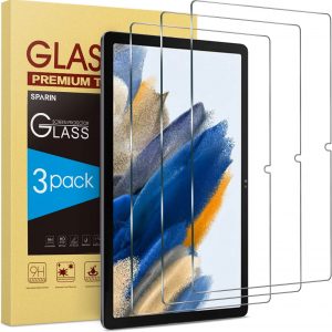 SPARIN 3 Pack Screen protector for Samsung Galaxy Tab A8 10.5 Inch, Tempered Glass Screen Protector for Galaxy Tablet A8 2022, Anti-Scratch
