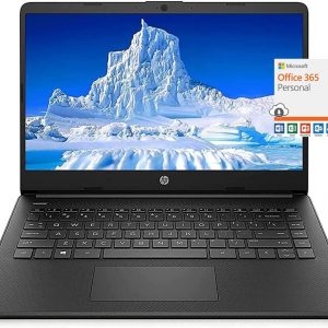 HP 14" HD Laptop Light-Weight, 16GB RAM, 1TB SSD + 64GB eMMC, AMD Dual Core 3000 Series Processor, Bluetooth, USB A&C, HDMI, Webcam, Win10, Black, 1 Year Microsoft Office 365 + Mousepad