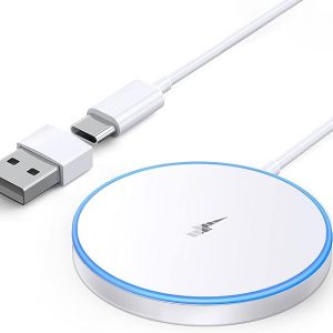 Magnetic Wireless Charger Fast Apple Mag-Safe Charger for iPhone 14 Pro Max/14 Pro/14/14 Plus/13/12 Series AirPods 3/2/Pro/Pro 2 LED Magnet Charging Pad Mag Safe Charger with Dual Charging Ports