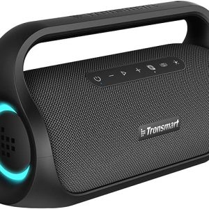 Tronsmart Bang Mini Portable Bluetooth Speaker with 50W Wireless Stereo Sound, IPX6 Waterproof Loud Speaker for Home/Outdoor/Party, Bluetooth 5.3, Beat-Driven Light Show, Support NFC, Micro SD, AUX